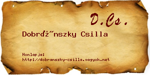 Dobránszky Csilla névjegykártya